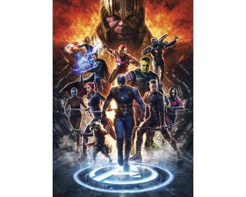 KOMAR Fotobehang vlies IADX4-073 Avengers vs Thanos 200x280 cm