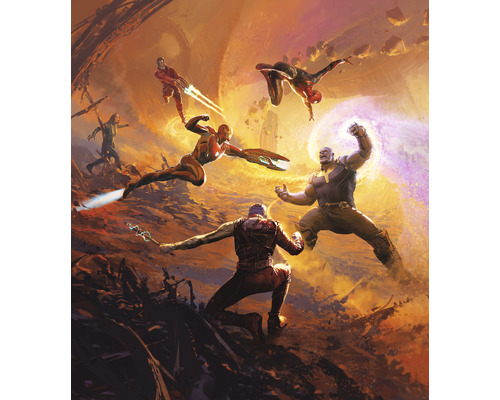 KOMAR Fotobehang vlies IADX5-084 Avengers Epic Battle Titan 250x280 cm