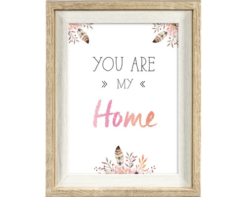 Ingelijste afbeelding met de tekst Je bent mijn thuis