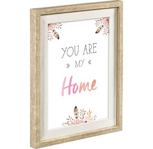 Decoratieve fotolijst met de tekst You Are My Home en bloemmotieven