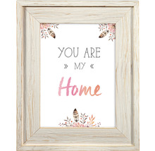 Decoratieve fotolijst met de tekst You are my home