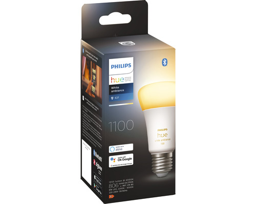 Philips Hue White Ambiance E27 lamp in verpakking