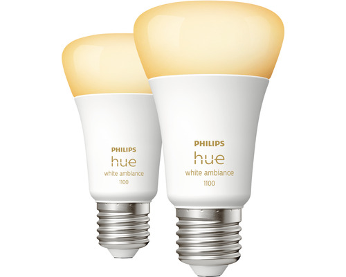 Twee Philips Hue White Ambiance 1100 lampen