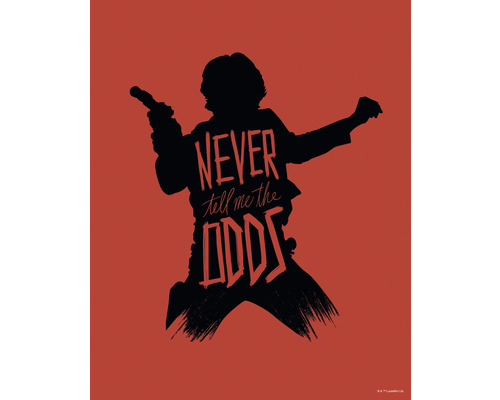 KOMAR Poster Star Wars silhouette quotes Han Solo 40x50 cm