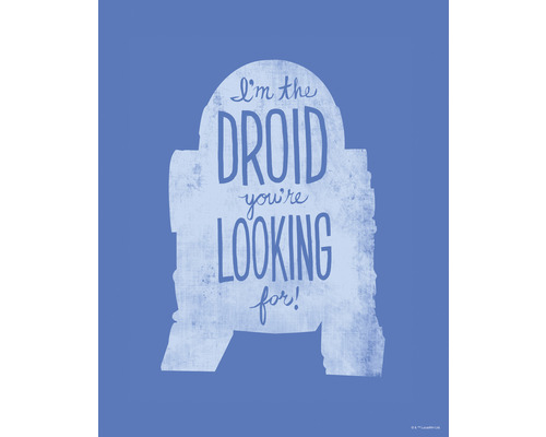 KOMAR Poster Star Wars silhouette quotes R2D2 30x40 cm