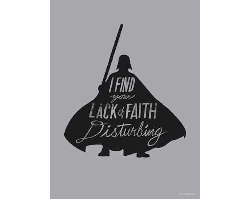 KOMAR Poster Star Wars silhouette quotes Vader 30x40 cm