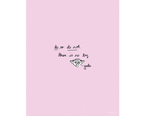 KOMAR Poster Star Wars quote Yoda cute 40x50 cm