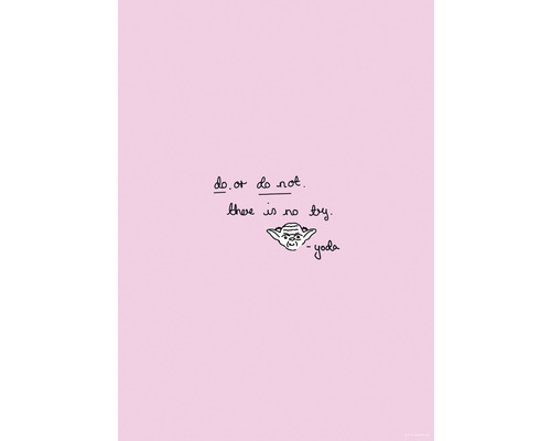 KOMAR Poster Star Wars quote Yoda cute 50x70 cm