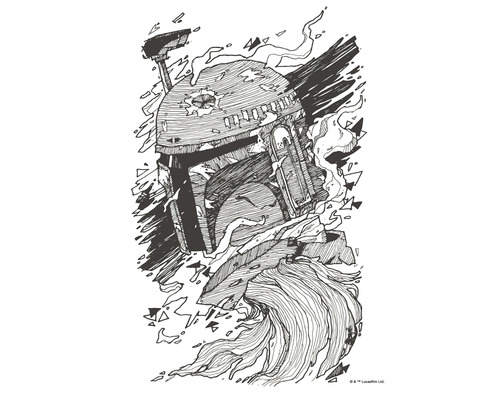 KOMAR Poster Star Wars Boba Fett drawing 30x40 cm