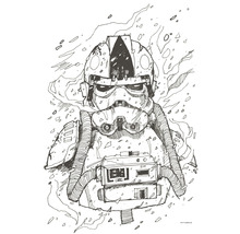 KOMAR Poster Star Wars pilot drawing 50x70 cm