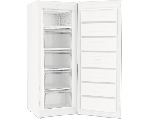 Geopende vriezer met laden