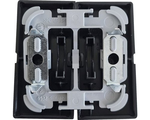 Gedetailleerd beeld van een schakelinzetstuk voor een lichtschakelaar