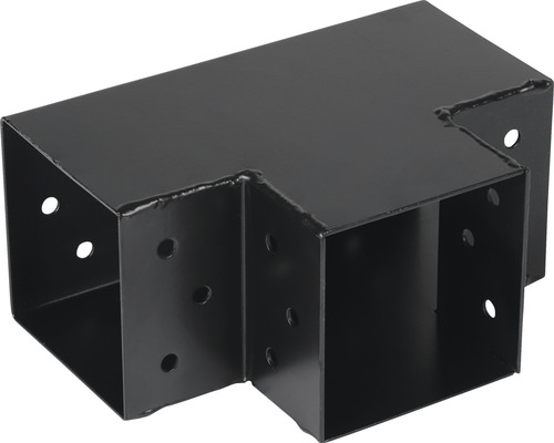 STARX Paalverbinder T-model 3-weg 90x90 mm zwart