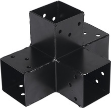 Vierwegverbinder van metaal met schroefgaten
