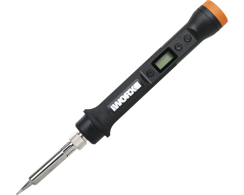 Soldeerbout met digitaal display en Worx logo.