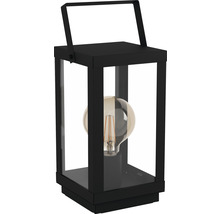Zwarte lantaarn met ledlamp