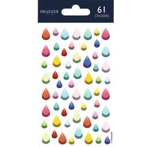 Draeger stickers met druppelmotief, 61 stuks