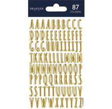 Draeger letterstickers, 87 stuks