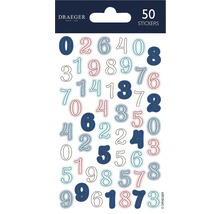 Stickervel met 50 nummerstickers