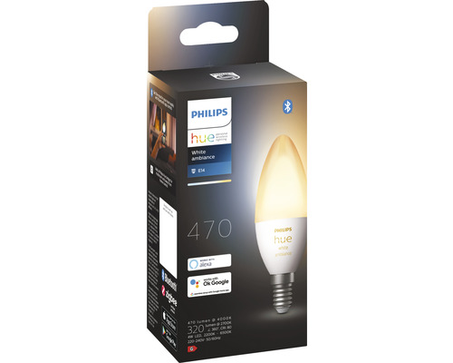 Philips Hue White Ambiance E14 ledlamp in verpakking