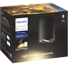 PHILIPS Hue White Ambiance LED opbouwspot Pillar zwart-thumb-5