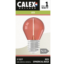 CALEX LED-lamp E27/0,5W rood