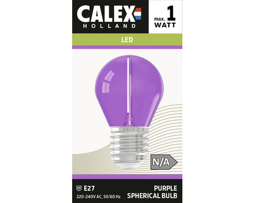 CALEX LED-lamp E27/0,5W paars
