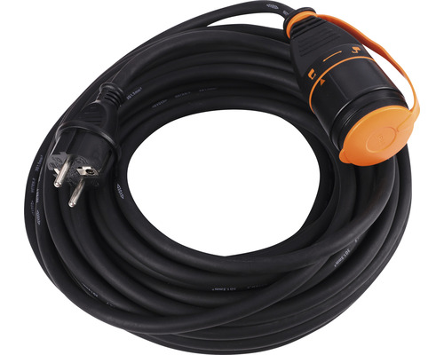 Verlengkabel met stekker en contrastekker