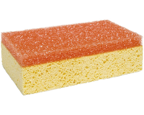 Reinigingsspons met schuurzijde