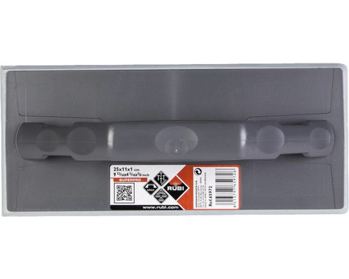 Tegelzettersgereedschap met afmetingen van 25x11x1 centimeter