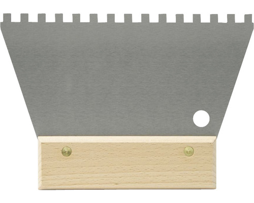 Tegellijm spatel met houten handvat