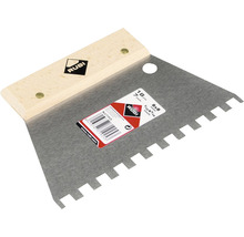 Tegellijm spatel met houten handvat, bladlengte 18 cm
