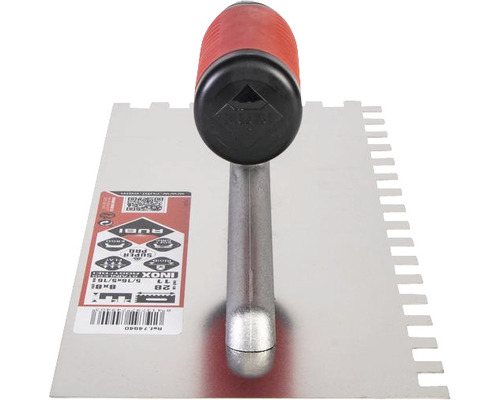 Roestvast stalen lijmkam met kunststof handvat