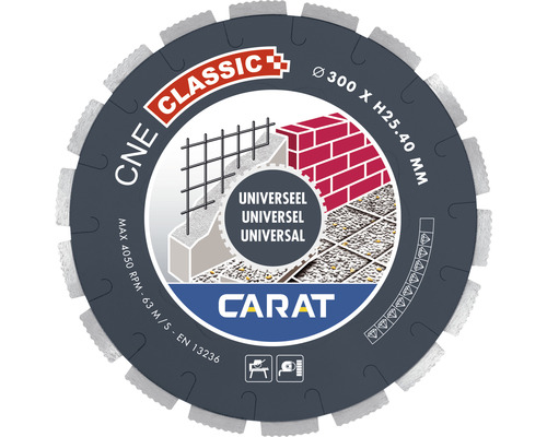 CARAT Diamantzaagblad universeel Ø350x25,4 mm CNEC