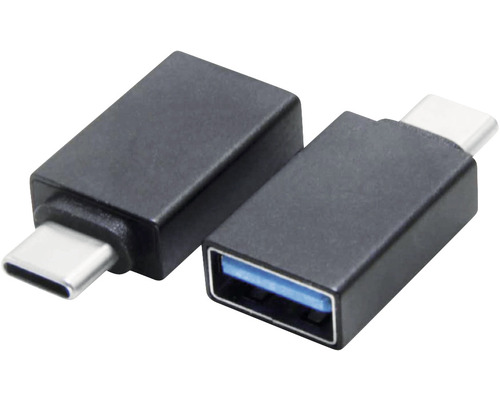 BLEIL Adapter USB-A - USB-C zwart