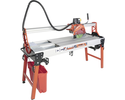 Tegelsnijder met tafel en waterbak