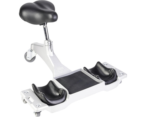 Rollende kruk met zitting en kniesteun