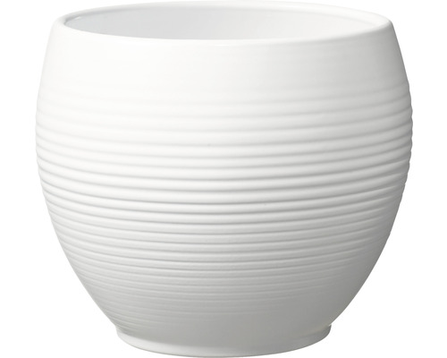 Ronde plantenpot met horizontale ribbels