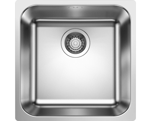 Spoelbak van roestvrij staal met afvoergarnituur