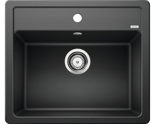 Spoelbak van composietmateriaal met afvoergarnituur