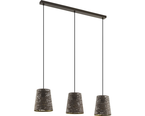 Hanglamp met drie lampenkappen