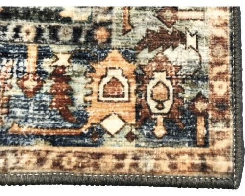 Detailopname van een vloerkleed met patroon