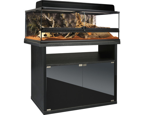 Terrarium met onderkast voor reptielen