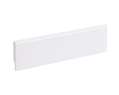 Cubicbloc plint wit afgelakt 70 mm Witte plint