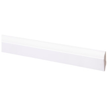 Witte houten kwartrond lijst