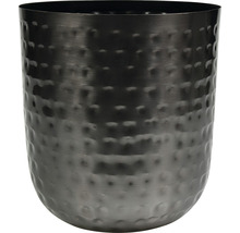 Metalen bloempot met gehamerd design