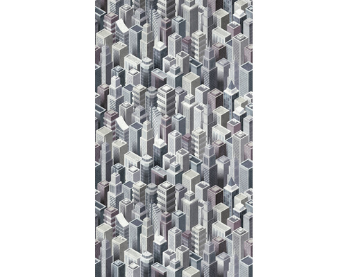 A.S. CRÉATION Fotobehang vlies 38250-1 The Wall skyline 159x280 cm Behang met stadsgezichtpatroon
