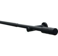 GARDINIA Kreta gordijnroede uitschuifbaar zwart Ø 16/19 mm 190-340 cm