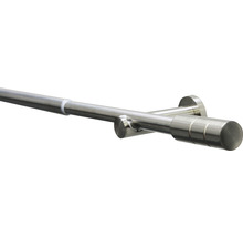 GARDINIA Kreta gordijnroede uitschuifbaar rvs-optiek Ø 16/19 mm 190-340 cm