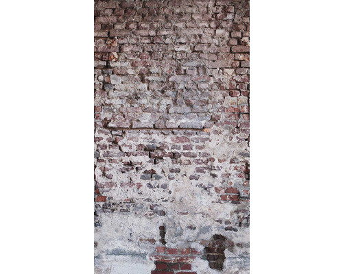 A.S. CRÉATION Fotobehang vlies 38335-1 The Wall bakstenen 159x280 cm Beschadigde bakstenen muur met pleisterresten